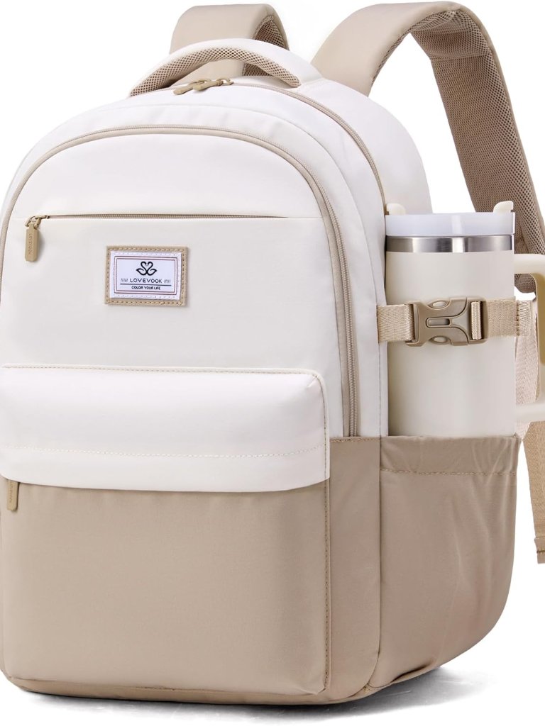 Laptop Backpack For Women & Teens With 40oz Cup Buckle, 15.6" Computer Backpack